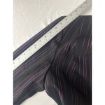 Bar III bar‎ III Women's 2X Black Purple Pinstripe Blazer Business Career Jacket Photo 8