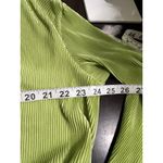 THATS SO FETCH Stassi Shirt Dress Belted Size 4 Lime Green Pleated Collared Photo 7