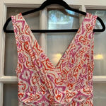 Fresh Produce  Sleeveless Aztec Boho Southwestern Print Faux Wrap Dress Size XS Photo 2