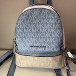 Michael Kors Rhea Monogram Coated Canvas Backpack Photo 1
