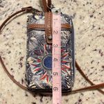 Sakroots Wristlet Wallet Phone Bag Crossbody Embroidered Sunflower Boho Blue Photo 6