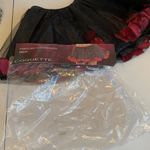 Coquette Black Tulle Short Petticoat Skirt with Floating Petals Women’s Small Photo 3