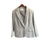 Calvin Klein Women's Gray One-Button Blazer Size 16 Business Jacket Photo 1