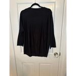 Melissa Paige  Black‎ Sweater with Button Detail on Sleeves size XL Photo 3