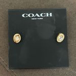 Coach NWT Logo Signature Stud Earrings Photo 8