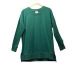 LuLaRoe  Hannah crewneck sweatshirt. Hunter/ Forrest Green. Size Small Photo 1