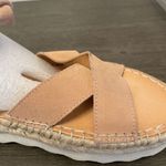 Frye NWOT  & Co Evie 2 Band Suede Leather Sandals Beachy Tan Womens Size 11 Photo 3