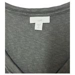 J.Jill  Shirt Dress Womens M Tall Henley V Neck Burnout Sleeveless Beachy Green Photo 2