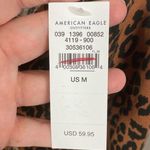 American Eagle Brown Leopard Print Wide Leg Cropped Jumpsuit Sz.M NWT Photo 7