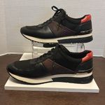 Michael Kors  Black and Pink Sneakers with Minimalist Design Photo 3