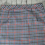 Talbots  Gingham Plaid A-Line Skirt size 10 NEW Red Navy Blue Black White Photo 13