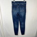 Spanx Pull-On Distressed Ripped Raw Ankle Stretch Denim Skinny Jeans Jeggings S Photo 1