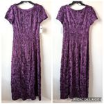 Alex Evenings  Evelyn Rosette‎ Lace Gown Eggplant Purple 8 Photo 3