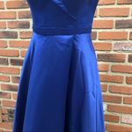 XScape Women's Off Shoulder Blue Formal Dress Sz 6 Long Royal Blue Gown Photo 11