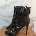 Alaia Azzedine women’s studded laser-cut cutout caged leather open-toe bootie 40 Photo 6