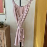 Everlane Japanese GoWeave Sleeveless Wrap Mini Dress Balletcore Pink Belt Size 6 Photo 1
