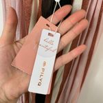 PilyQ Swim Papaya Faith Long Maxi Dress Womens XS Small Striped Pink Photo 12