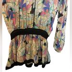 Roberto Cavalli  Women's Floral Keyhole Printed Blouse Photo 6