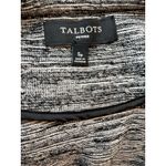 Talbots  Black & White Open-Front Blazer Sweater Knit Jacket Size Small Petite Photo 1