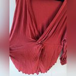 Free People Women’s Shimmy Shake Cowboy Deep V Back Top Size Medium‎ Photo 3