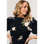 Baltic Born  Karalie Maxi Dress in Navy Blue Floral Size S NWOT FLAWED Photo 3