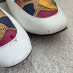 Vintage 80s 90s Arpeggios Leather Loafers Flats Shoes Rainbow Color White 9 Photo 2