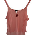 Avenue  Blouse 30/32 Sheer Peach Thin Straps New Photo 0