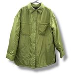 Forever 21 Forever‎ 21 Long Sleeve Button Snap Lightweight Jacket in Light Olive Sz L NEW Photo 0