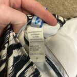 Women’s Medium Black/White Striped Tankini Black Photo 3