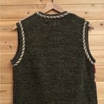 Croft & Barrow Vintage  Medium Fall Leaf Themed Embroidered Button Vest Photo 7