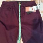 Jen7 Sateen Slim Straight 7 For All Mankind Stretch Pants Size 4 Purple Photo 5