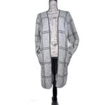 Apt. 9 Apt.‎ 9 cream and gray plaid long cardigan Women's Size Large Photo 3