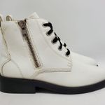 Abound White  Combat Side Zip Lace Up Boot Size 8.5 Photo 1