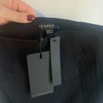 Vesper NWT Asymmetrical Formal Party Black Midi Ruffle Skirt Size 10 Tall Photo 1