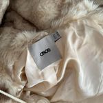 ASOS Faux Fur Coat with Teddy Ears - Cream Photo 8