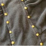 Dzhavael Couture Stretchy Mini Dress Long Sleeve Studded Beaded Unique European Black Size 10 Photo 7