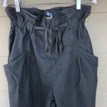 ZARA Green High Waist Paper Bag Pants Size M Photo 1