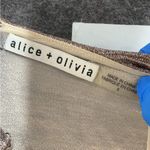 Alice + Olivia EUC - Imani Ruffle Hem Metallic Dress - size 8 Photo 8