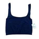 Free People Intimately Free Scoop Neck Crop in Navy Sz XS/S NWT Photo 3