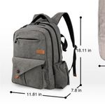 Hap Tim Diaper Bag Book Bag Backpack Gray Photo 2