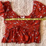 All in Favor  size small floral print blouse Photo 5