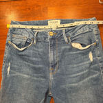 frame denim Frame‎ Denim Le Crop Mini Boot Distressed Jeans Medium Wash Size 28 Photo 7