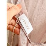 Meshki NWT Phoebe Sleeveless Slit Sheer Iridescent Maxi Dress Taupe Women's XS Photo 5