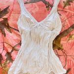 Aeropostale y2k vintage beaded white coquette milkmaid cami Photo 1