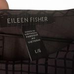 Eileen Fisher Grey Black Plaid Check Windowpane Shift Side S Women's L Dark Gray Photo 4
