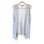 Style New York Crochet Vest Size Medium Boho White Photo 1