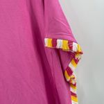 Trina Turk  Delfino Tunic Top Size M/L Fringe Pink Fusion Beach Coastal Boho NWT Photo 7