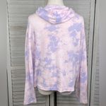 Alternative Apparel  Tie Dye Cropped Long Sleeve Hoodie Pink/Purple-Medium Photo 1