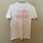 Simply Southern Women's Small Cotton Tee Dog Baseball Always give it your All Photo 1