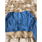 Sexy long sleeve top Blue Size XS Photo 1